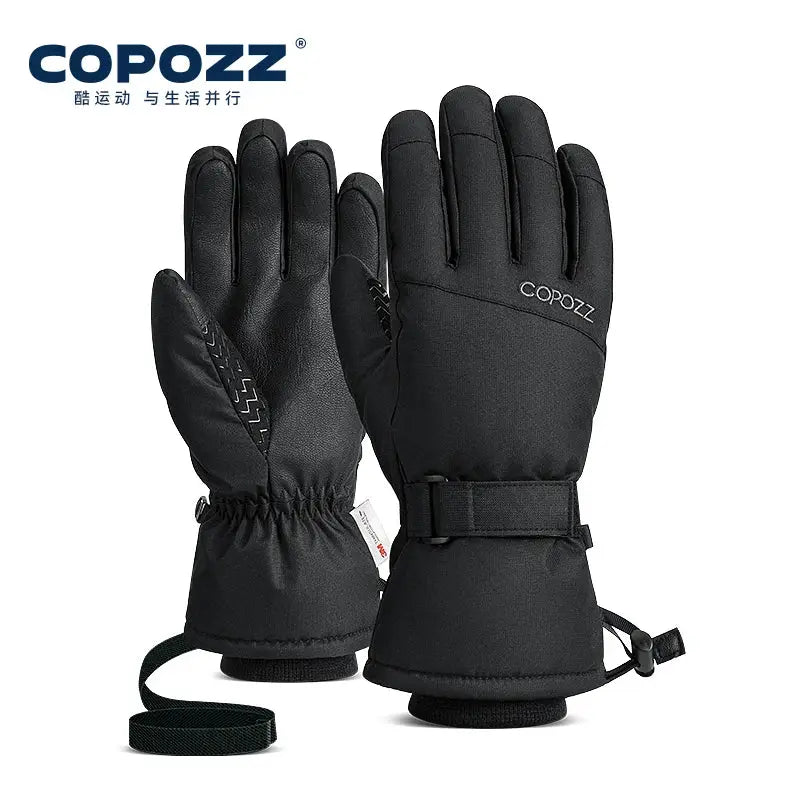 Copozz Adult Warm Winter Ski Gloves Waterproof 3M Thinsulate Snowboard Thermal Motorcycle Cycling Gloves Men Women