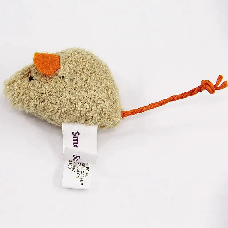 Three Pack Plush Simulation Mouse Cat Toys Bite Resistant and Scratch Resistant Interactive Toy Set for Cats and Kittens