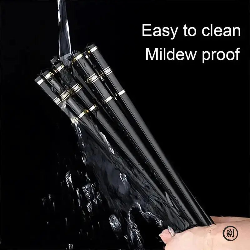 5 Pairs Reusable Alloy Chopsticks Set For Chinese Japanese Korean Cuisine Aluminum Alloy Sushi Sticks Kitchen Tableware