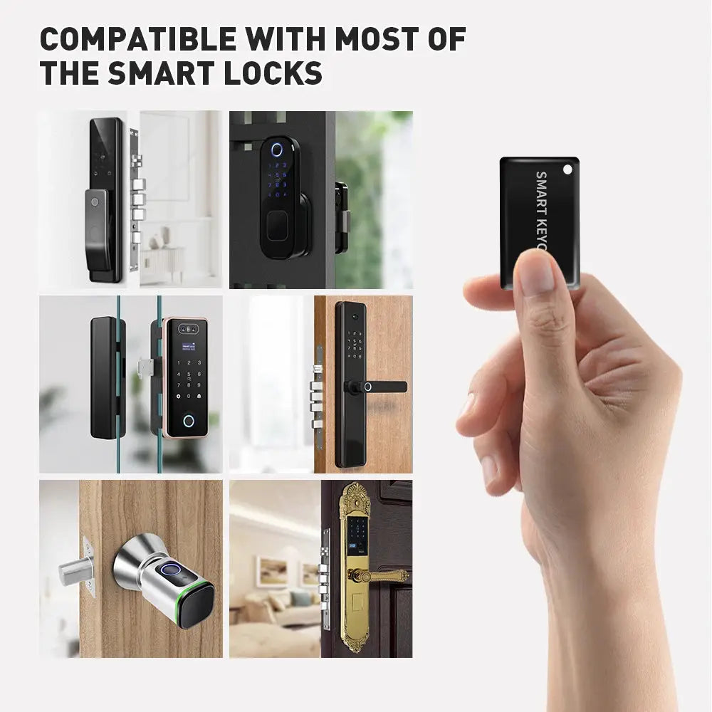 10pcs proximity IC cards for smart door locks, black M1 13.56MHz, Simples Market