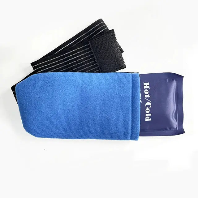 Gel Ice Packs With Elastic Strap Adjustable Wrap For Hot And Cold Therapy Shoulder Back Knee Neck Ankle