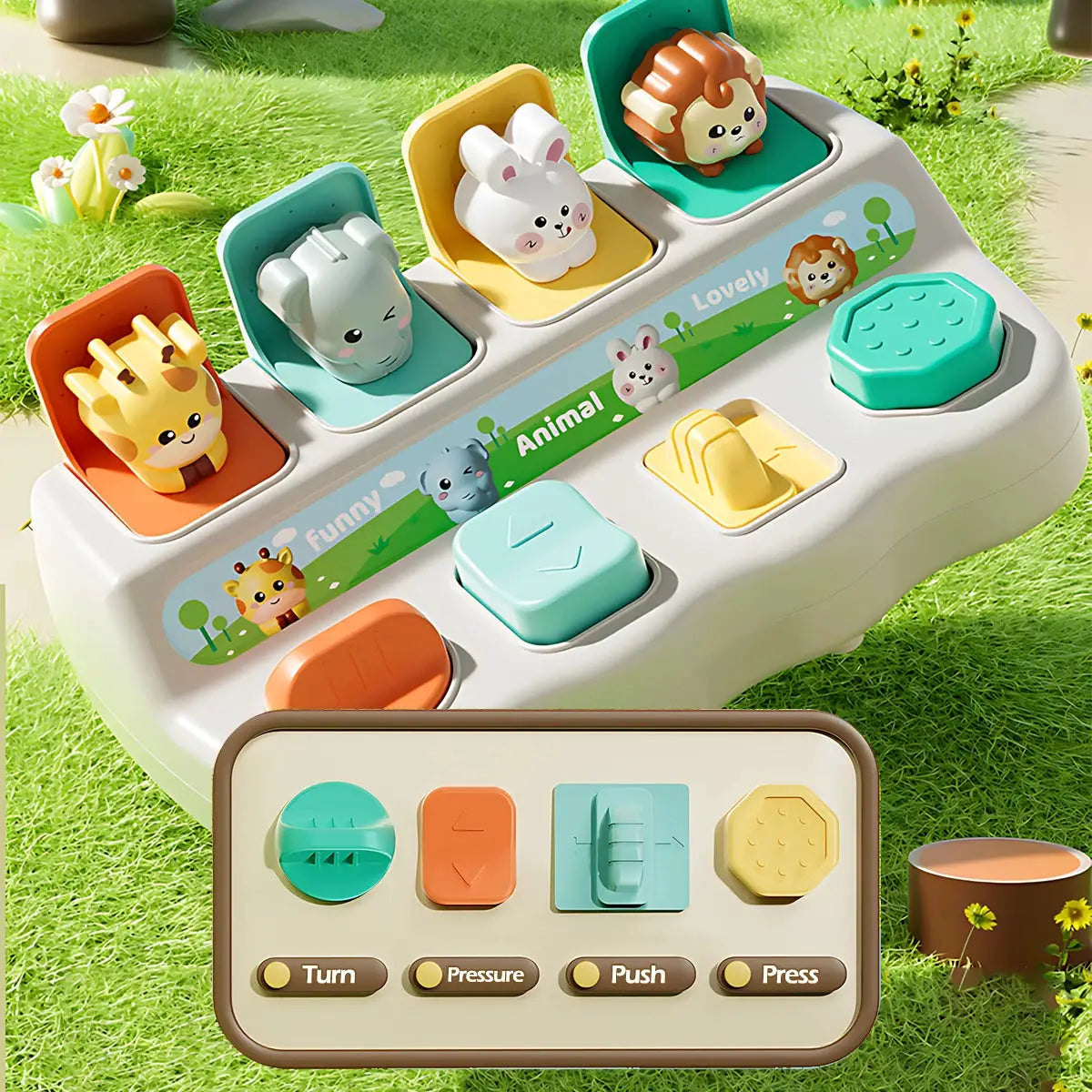 Montessori Pop Up Animal Toys And Learning Boxes To Enhance Logic And Fine Motor Skills For Kids Gift