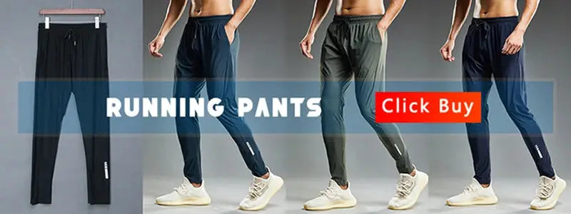 Simples Market men's running pants with zippered pockets; set of 5 in black, blue, olive, and navy