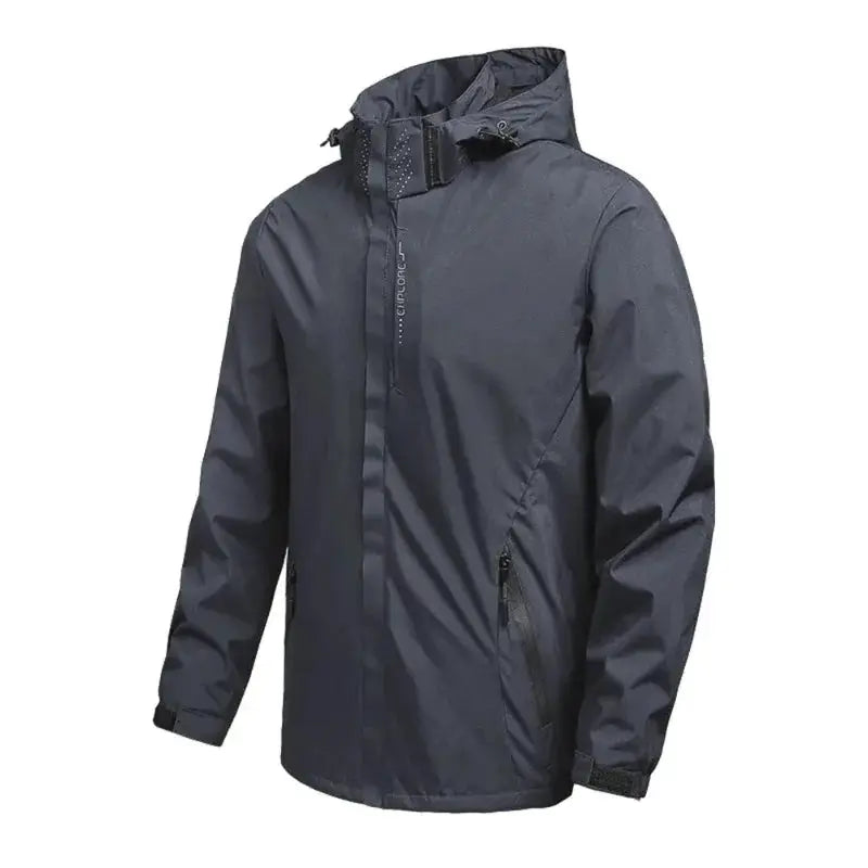 Men Outdoor Waterproof Raincoat Lightweight Cycling Coat With Hood Streetwear Hiking Windproof Jacket