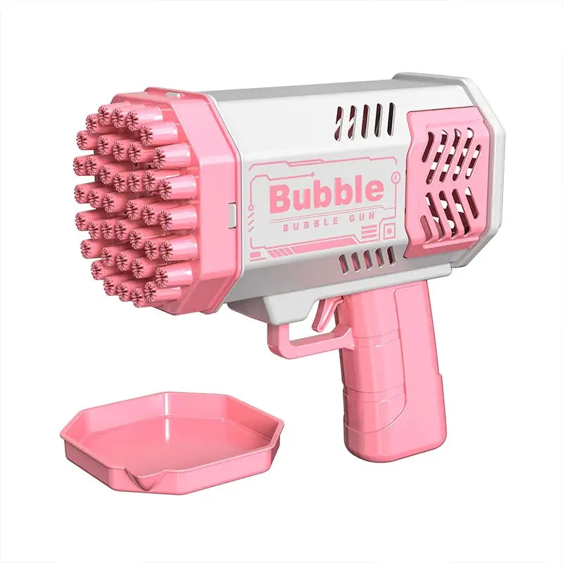 40 Hole Bubble Toy Launcher Handheld Portable Electric Automatic Bubble Gun for Parties and Birthdays Gift