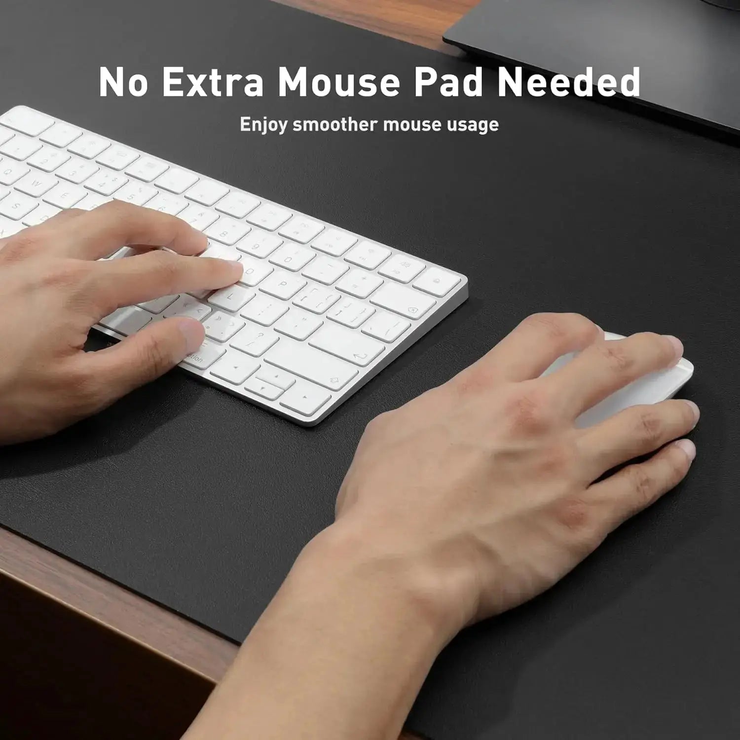 Large Waterproof PU Leather Desk Mat And Mouse Pad For Home Office Gaming Desk Pad With Non Slip Backing