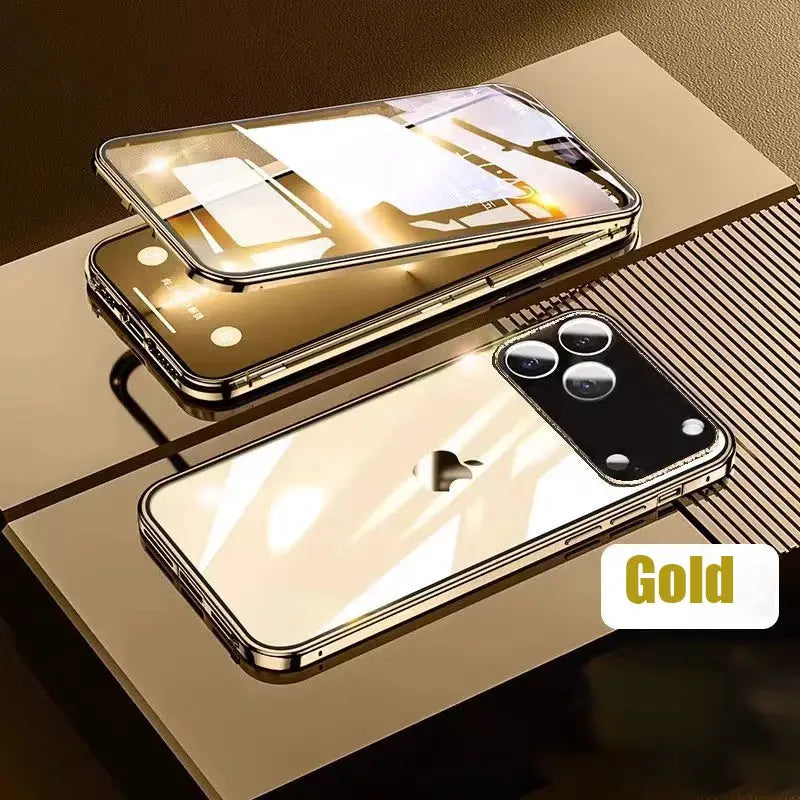 NovaShield Pro Magnetic Glass Case for iPhone 17 Pro Max, 17 Pro, Air, and 17 Pro 360 Degree Full Protection