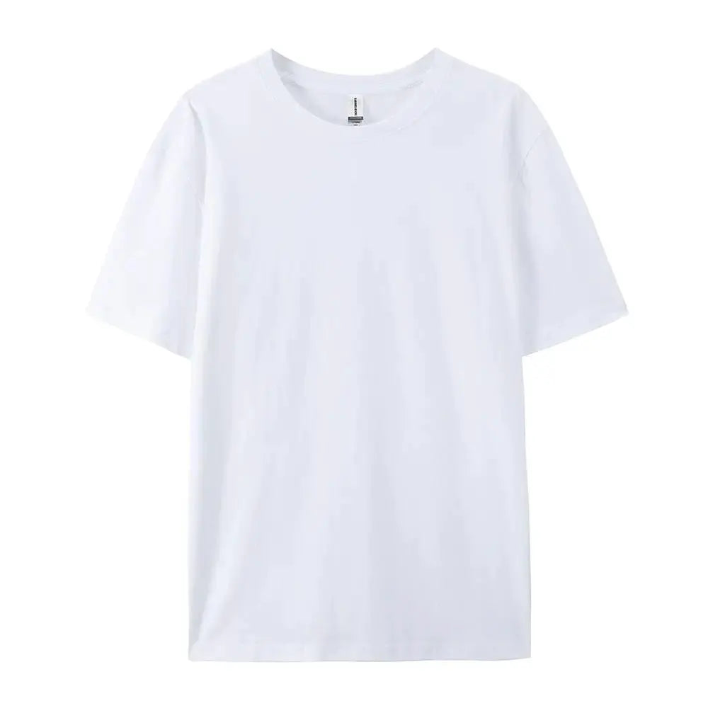 One Hundred Percent Cotton Solid T Shirts For Men And Women Short Sleeve Casual Wear Soft Tees