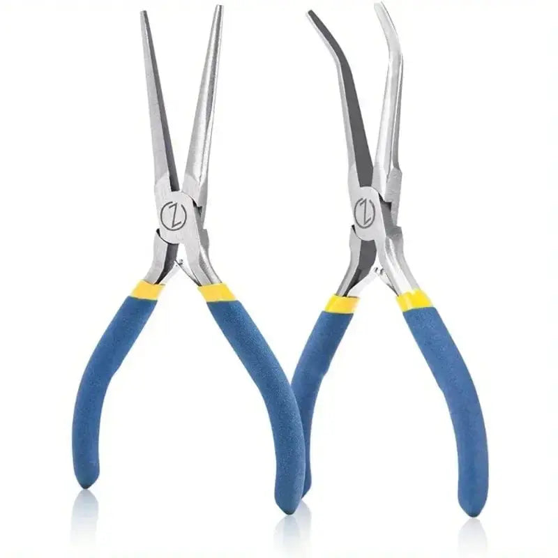 Two Pack 6 Inch Mini Needle Nose Pliers With Comfort Grip Handles And Long Nose Pliers For Handmade Crafts Jewelry Making