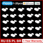 Aqara window/door sensor pack, white rectangular sensors, 1–20 pieces, works with Apple HomeKit.
