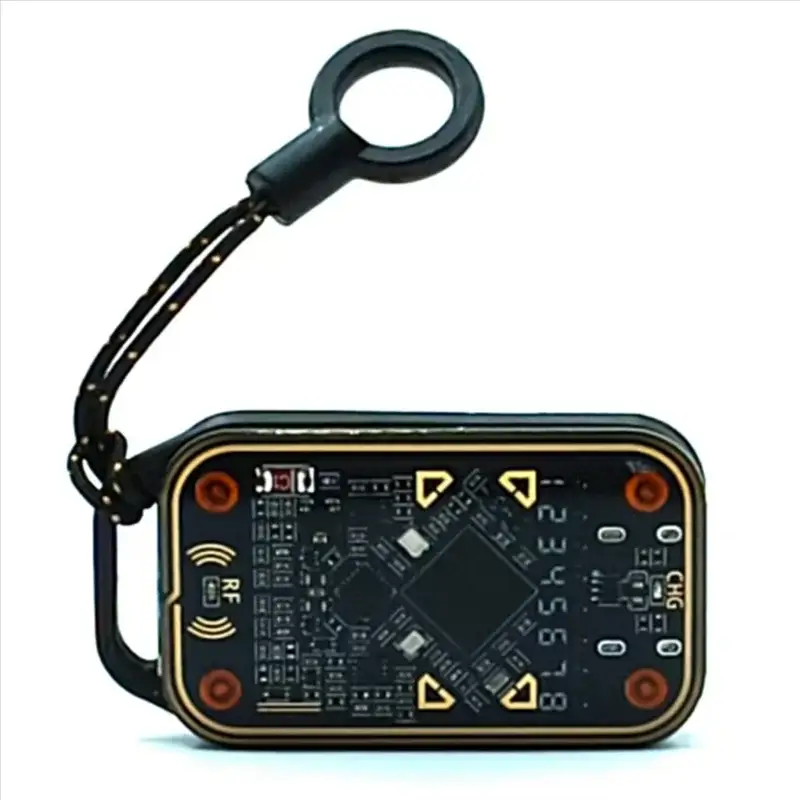 RFID smart chip reader Simples Market FULL-Chameleon Ultra V3.0, black compact PCB with loop antenna and lanyard ring
