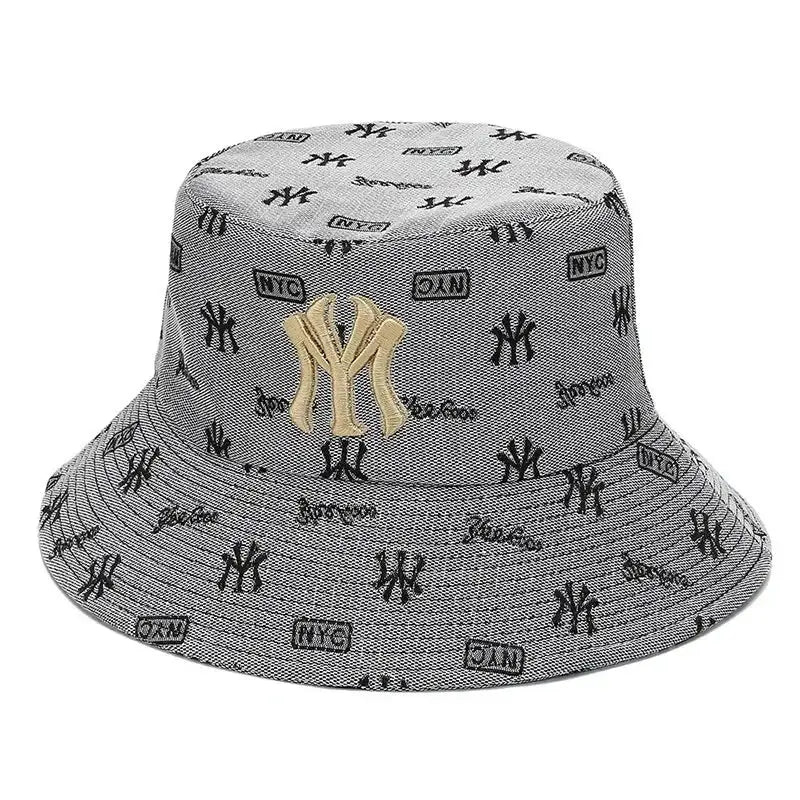 Unisex Letter Embroidery Bucket Hat Sun Protection Summer Casual Fisherman Style For Men And Women