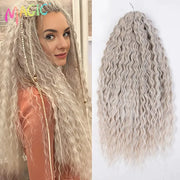 Magic Ariel Curl Crochet Hair by Simples Market, 22in ombre blonde water-wave synthetic braid extensions