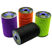 Simples Market reflective paracord rope, 4mm 550 parachute cord, 4 spools in purple/orange/neon green/black