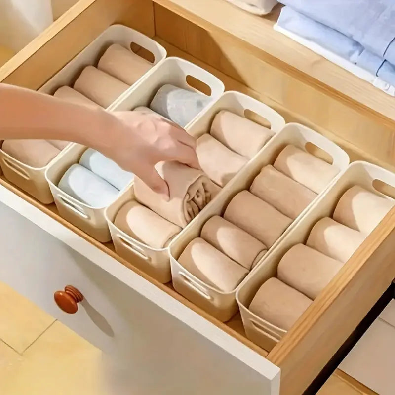 10 Piece Multifunctional Durable Storage Boxes Large Capacity Desktop Organizer For Underwear Sundries And Clutter