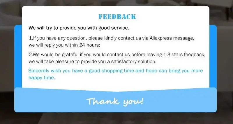 3 In 1 Mini Smart Padlock by Simples Market; on-screen feedback popup with blue header and Thank you message