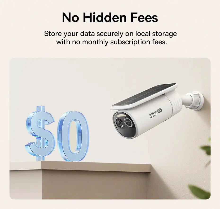 Baseus Security S2 outdoor camera, white, 4K, wall-mounted unit