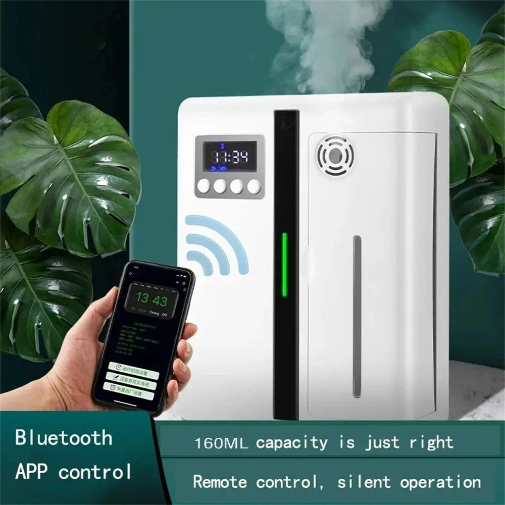 Scent Machine Aroma Diffuser 160ml for Large Areas Bluetooth App Controlled Fragrance Distributor for Hotels and Homes