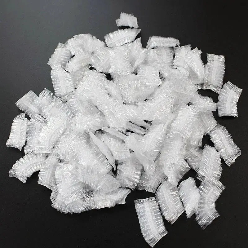 AquaShield 100 Count Disposable Hair Dye Earmuffs Waterproof Ear Covers For Hairdressing And Shower Protection