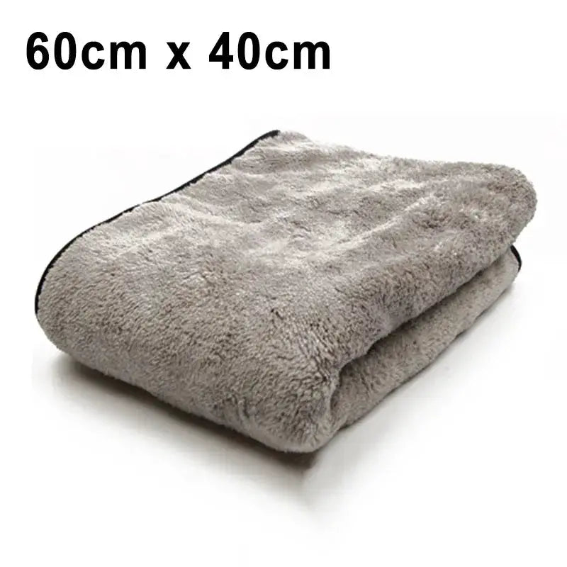SEAMETAL microfiber car towel, gray, 60x40cm, ultra-absorbent auto cleaning cloth by Simples Market