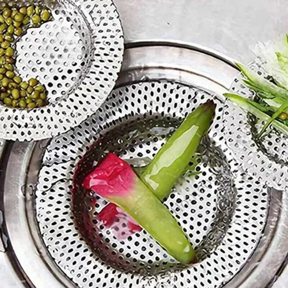 Stainless Steel Sink Mesh Strainer Drain Cover Hair Catcher Stopper Tool Kitchen Bathroom
