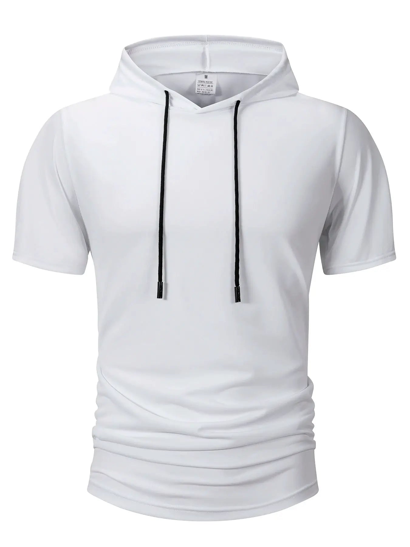 Men's Hooded T Shirt Lightweight Breathable Moisture Wicking Summer Casual Fitness Top