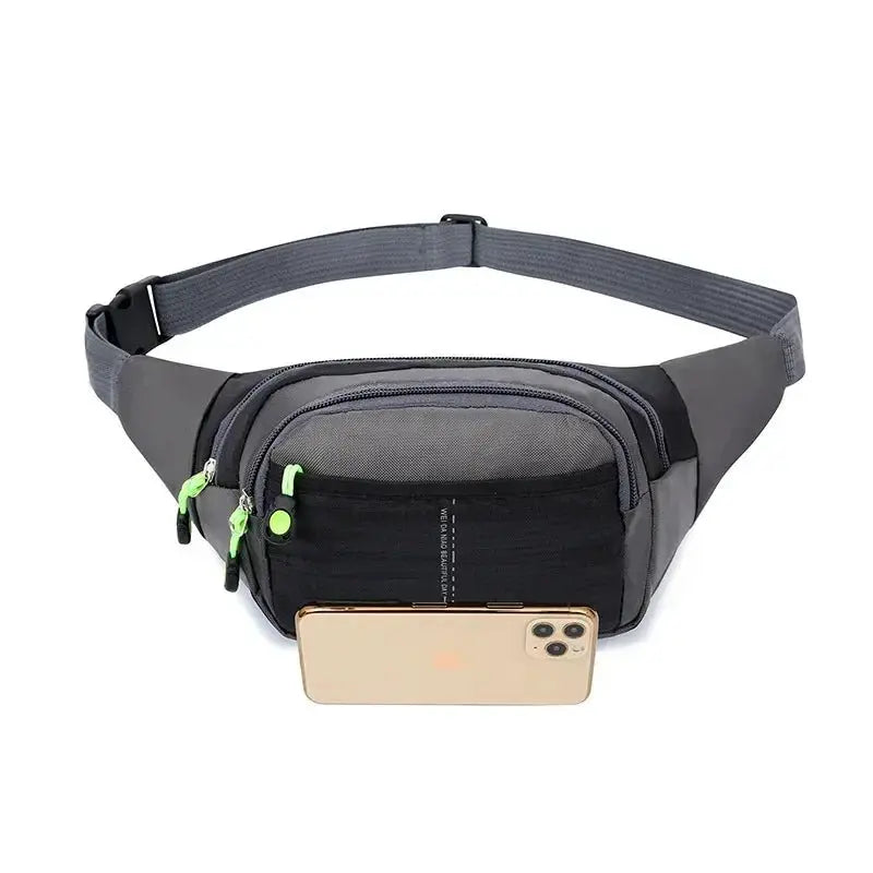Travel Waist Bag Zipper Outdoor Sports Shoulder Bag Men's and Women's Waterproof Fashion Large - capacity Adjustable - Simples Market