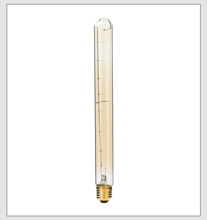 Retro Edison light bulb, clear glass with exposed filament, E27 screw base