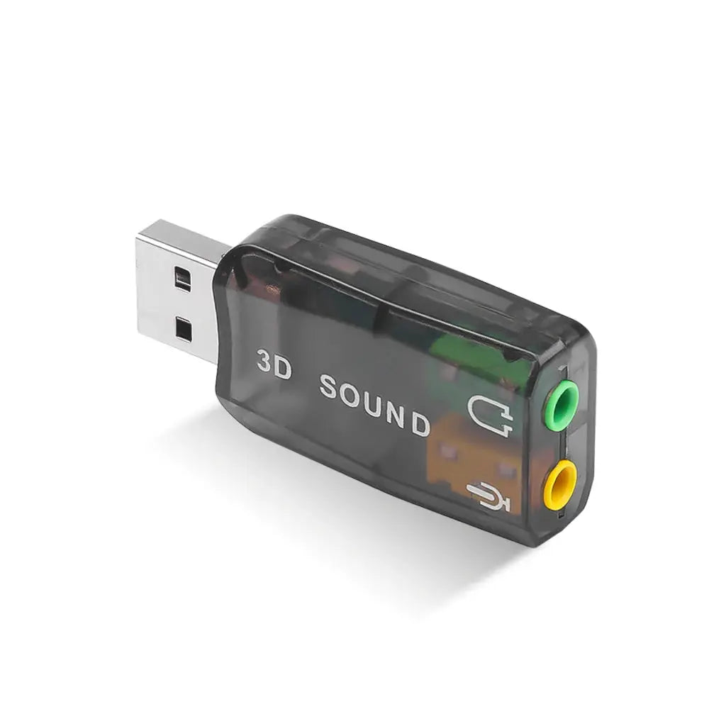 5.1 Channel USB External Sound Card Plug And Play USB Audio Interface For PC And Laptop