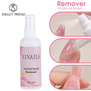 NailEase Gel Remover For False Nails 100ml Non Acetone Formula Softens Press On Nails Safely