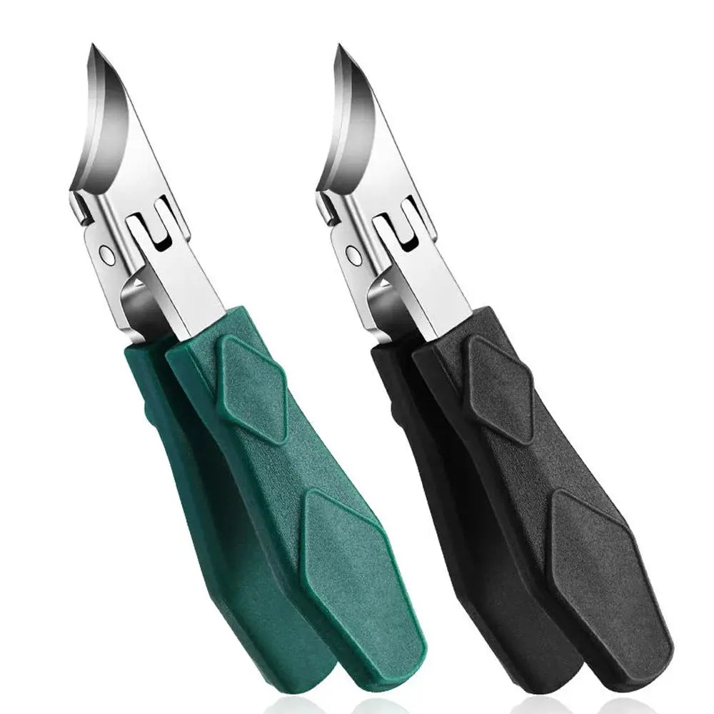Original Large Opening Pointed Nose Nail Clippers With Beveled Edges Stainless Steel Nail Cutters For Household Pedicure