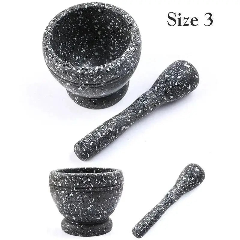 CuisineCraft Resin Mortar and Pestle Set Lightweight Durable Grinding Tool for Spices Herbs Garlic