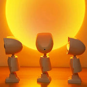 Rechargeable Astronaut Robot Rainbow Projection Lamp For Bedside Decor