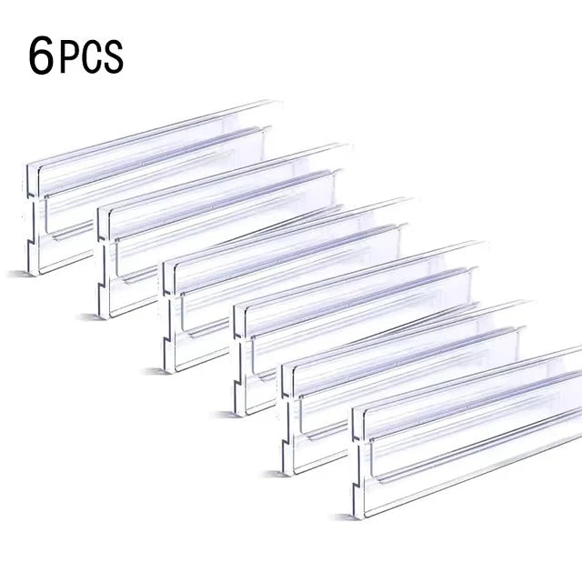 Drawer dividers 6pcs, clear plastic expandable organizers by Simples Market