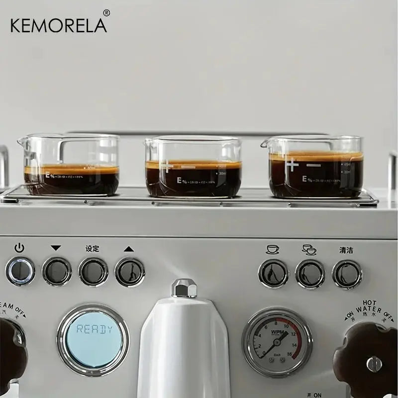 KEMORELA 60ml Espresso Shot Glasses Clear Scale Measuring Cup Heavy Glass Coffee Cups for Home Barista Accessories
