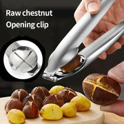 ProChef 2in1 Chestnut Cracker And Sheath Cutter Stainless Steel Tool Dual Nut Cracker Pliers For Easy Shelling