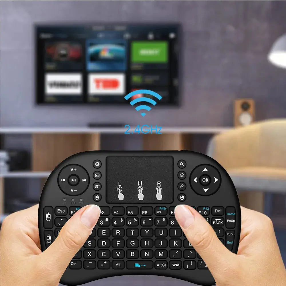 Backlit Mini Wireless Keyboard With Touchpad N RGB For PC TV Box Multi Language Spanish French Azerty Russian Portuguese