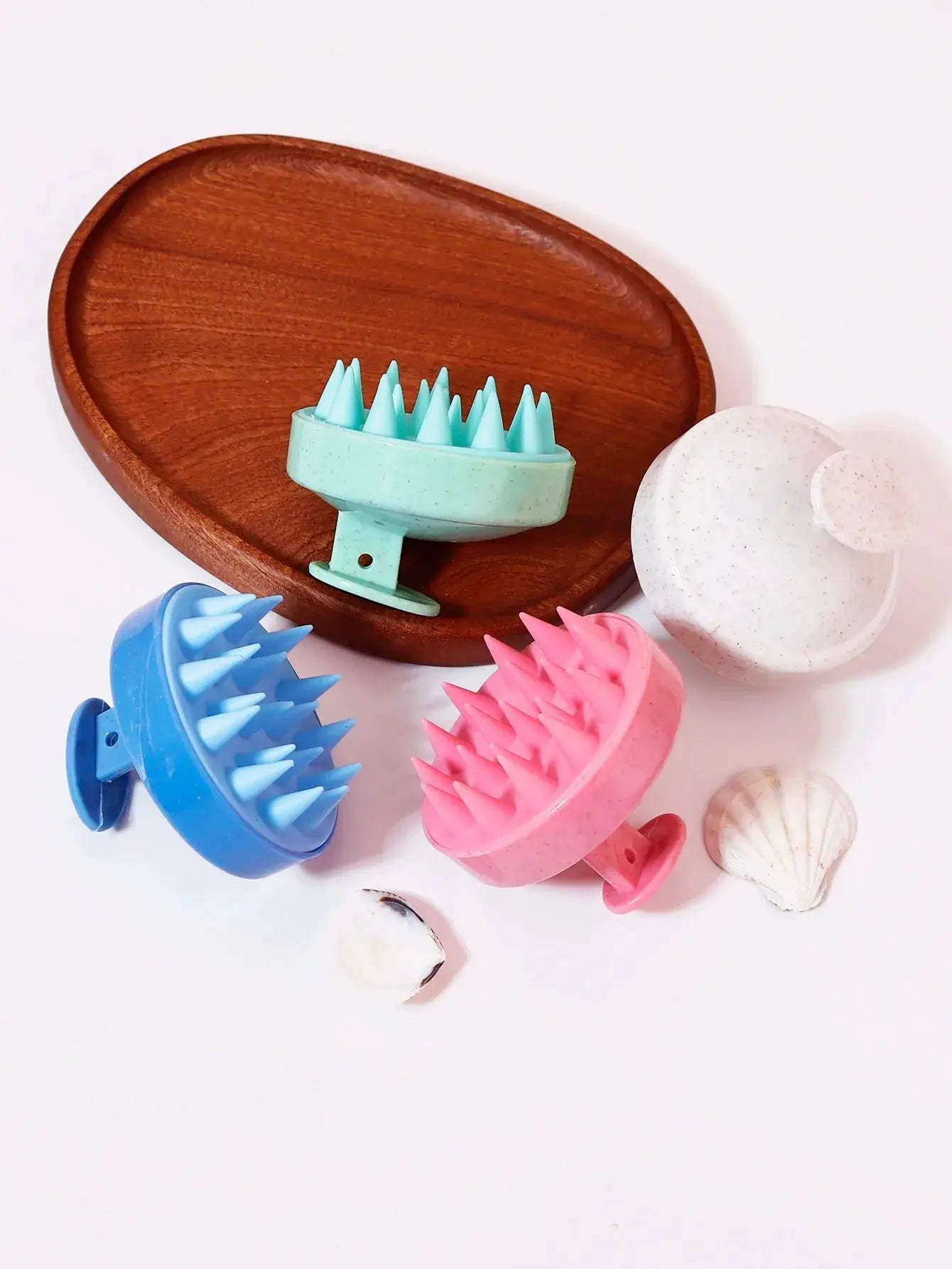 Silicone Scalp Massage Brush for Hair Wash and Shower Spa Soft Body Massage Tool for Hair Care