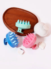 Silicone Scalp Massage Brush for Hair Wash and Shower Spa Soft Body Massage Tool for Hair Care