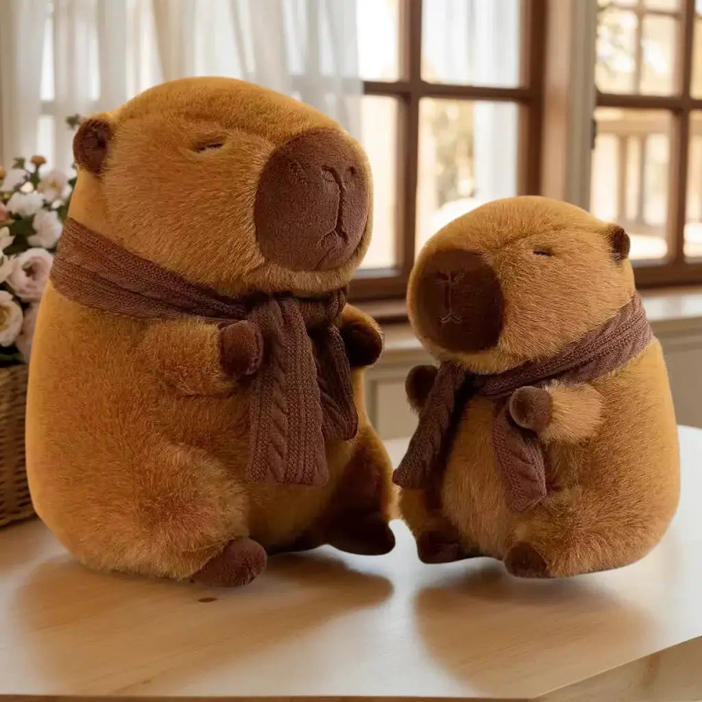 23cm Capybara Plush Toy Anime Style Stuffed Animal Soft Doll Gift For Christmas And Thanksgiving