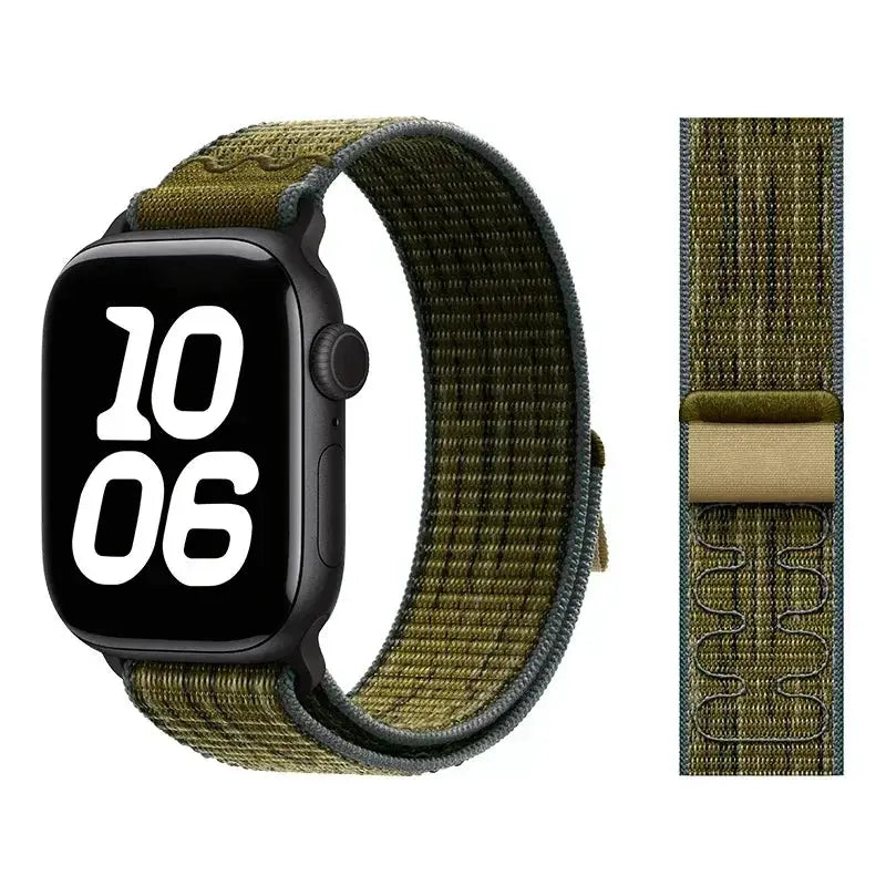 Nylon Loop Strap for Apple Watch Ultra 3 49mm Bracelet iWatch 11 10 9 8 7 6 5 4 se Sport NEW Design 42-46mm 45mm 44mm 41mm Band