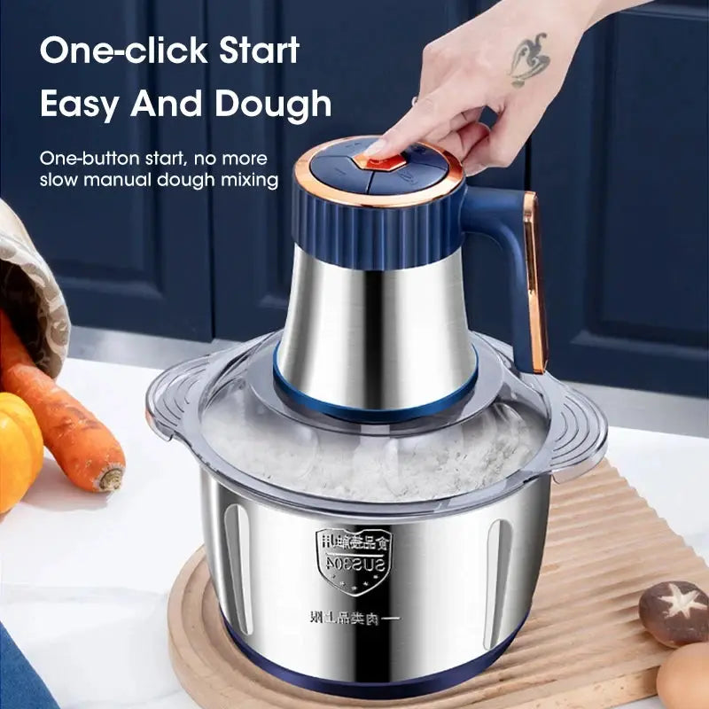 5L Electric Meat Grinder 304 Stainless Steel Food Processor Multifunctional Slicer Chopper Mincer Baby Food Maker