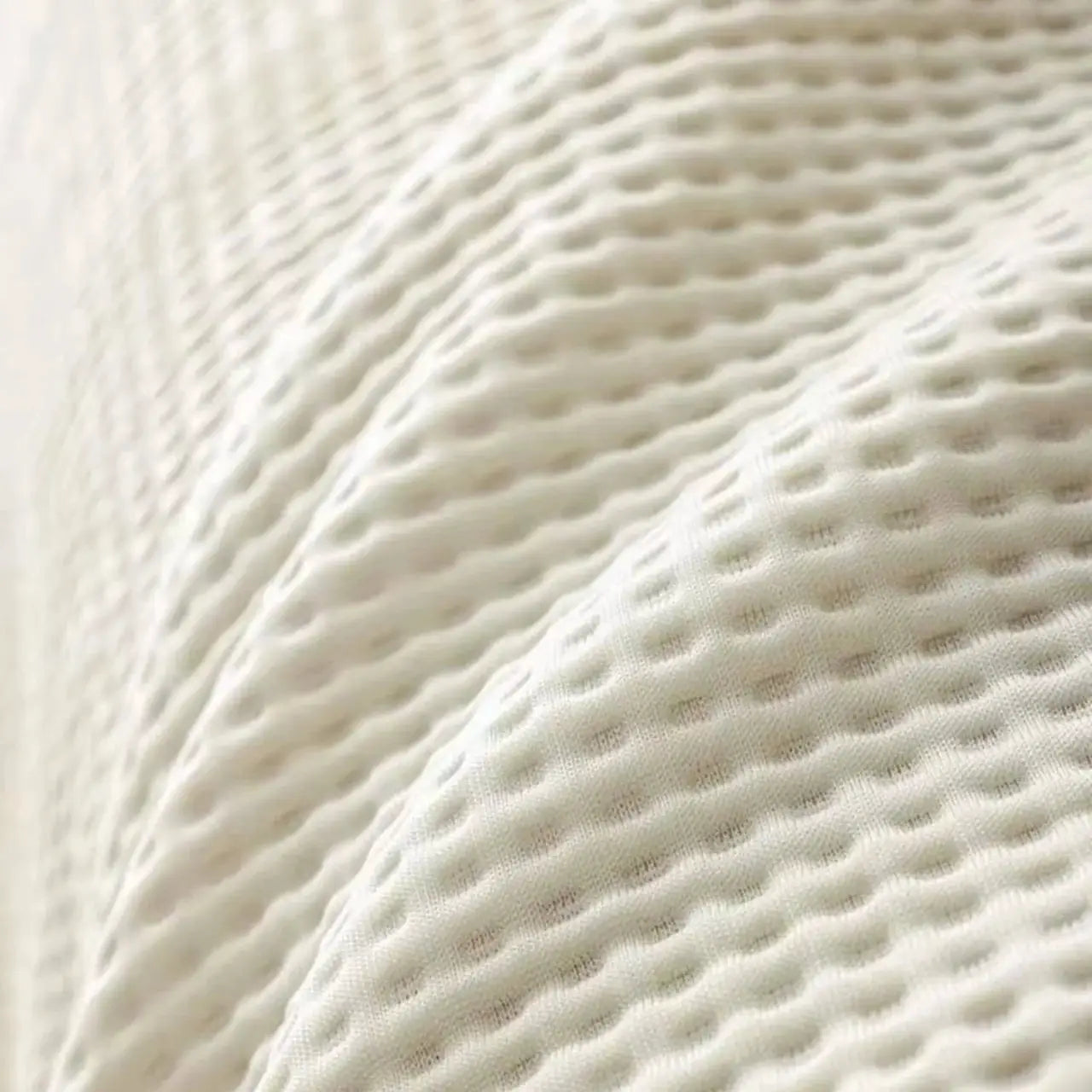 Simples Market Summer Cooling Touch anti-slip sofa cover in white textured fabric close-up