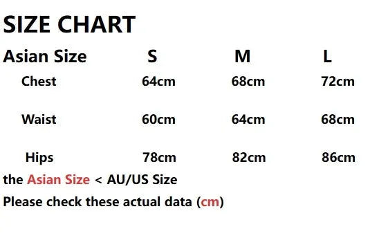 Simples Market women's sleeveless jumpsuit size chart with Asian sizes S–L: chest 64–72 cm, waist 60–68 cm, hips 78–86 cm.