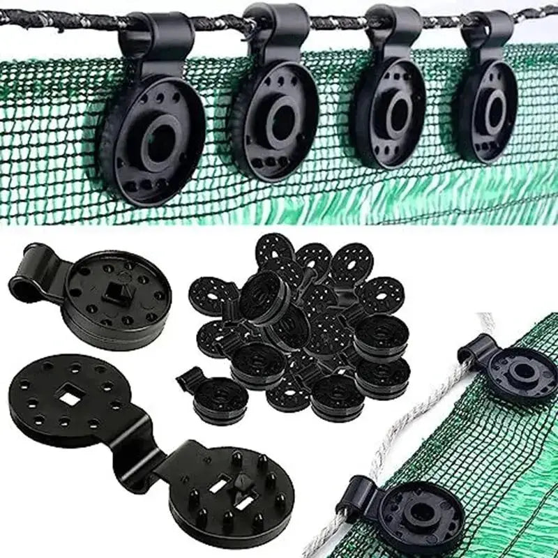 50 Pcs Shade Cloth Clips Shade Fabric Clamps Grommets For Net Mesh Covers Garden Backyard Greenhouse Fixer
