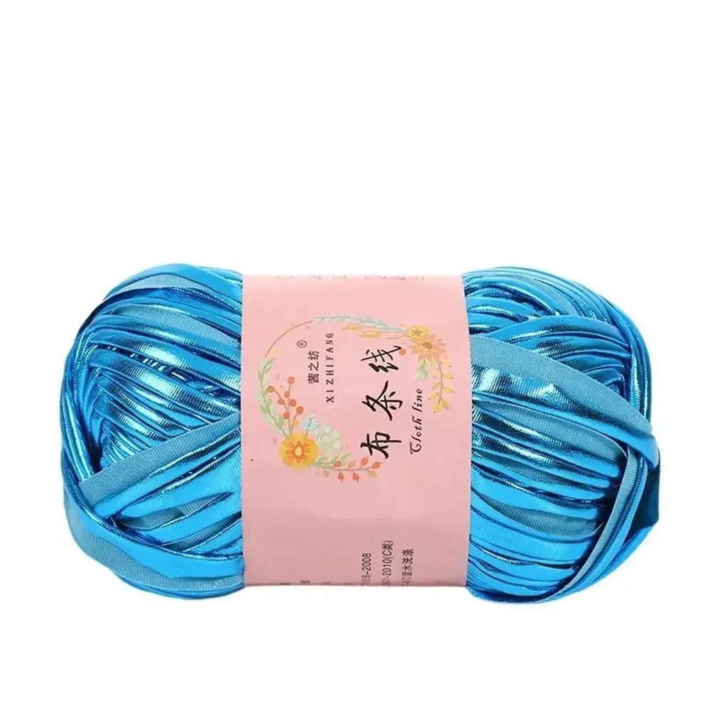 Imitation Leather Crochet Yarn With Magic Color Shine for DIY Sewing and Hand Knitting Ideal for Cushions and Home Decor