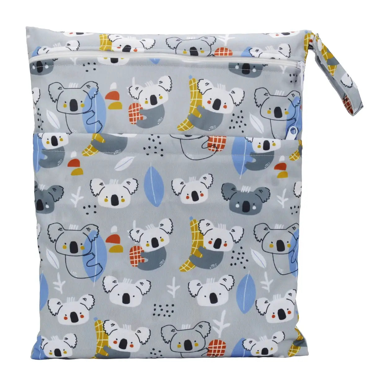 Sigzagor Wet Dry Bag With Two Zippers Waterproof Reusable 36cm By 29cm For Baby Diapers Nappies Soiled Clothes Swimwear