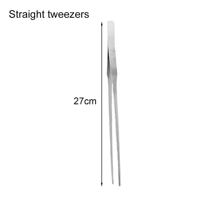 Stainless Steel Aquarium Scissors And Tweezers Set For Plant Tank Maintenance And Fish Tank Cleaning
