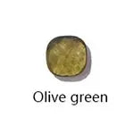 Olive green 10mm crystal candy-style drop earring by Simples Market for women