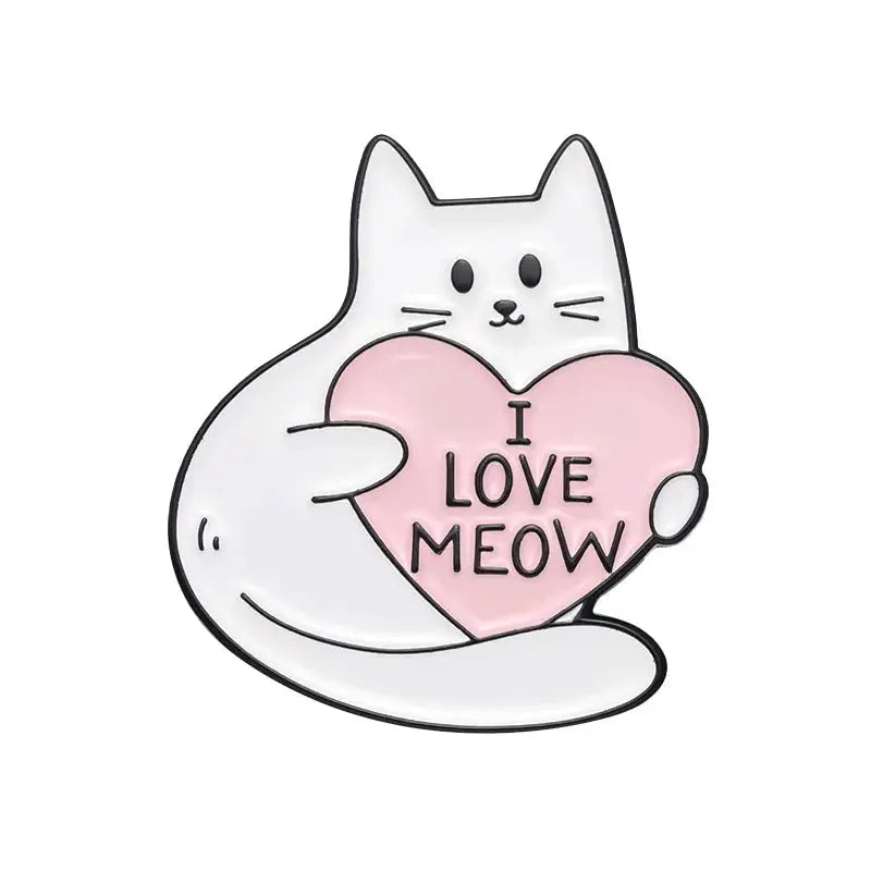 Certified Cat Lady Enamel Pin Cute Kitten Lapel Brooch Cartoon Jewelry Gift For Cat Lovers Friends Kids